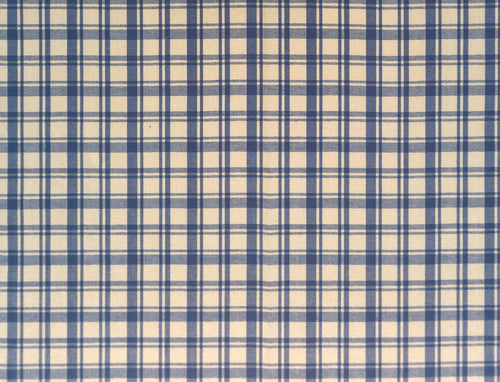 Twill check blue