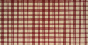 Twill check red