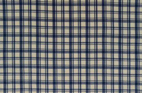 Twill check dark blue